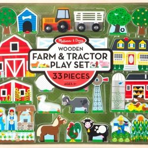 Wooden Farm & Tractor playlset